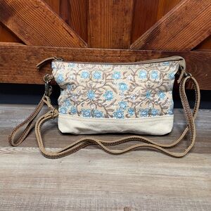 Myra Bag Small Floral Crossbody Upcycled Bag Purse
